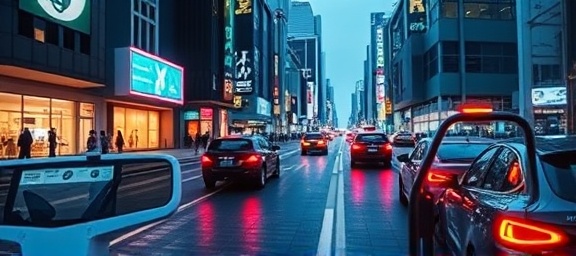 cutting-edge nonprofit telehealth, advanced, facilitating virtual treatments, photorealistic, futuristic city with flying cars, highly detailed, virtual reality headsets and digital boards, neon highlights, evening glow, shot with a 50mm wide-angle lens.